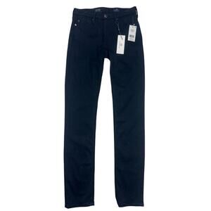 AG Adriano Goldschmied The Prima Mid Rise Cigarette Pants Dark Blue Size 24 W